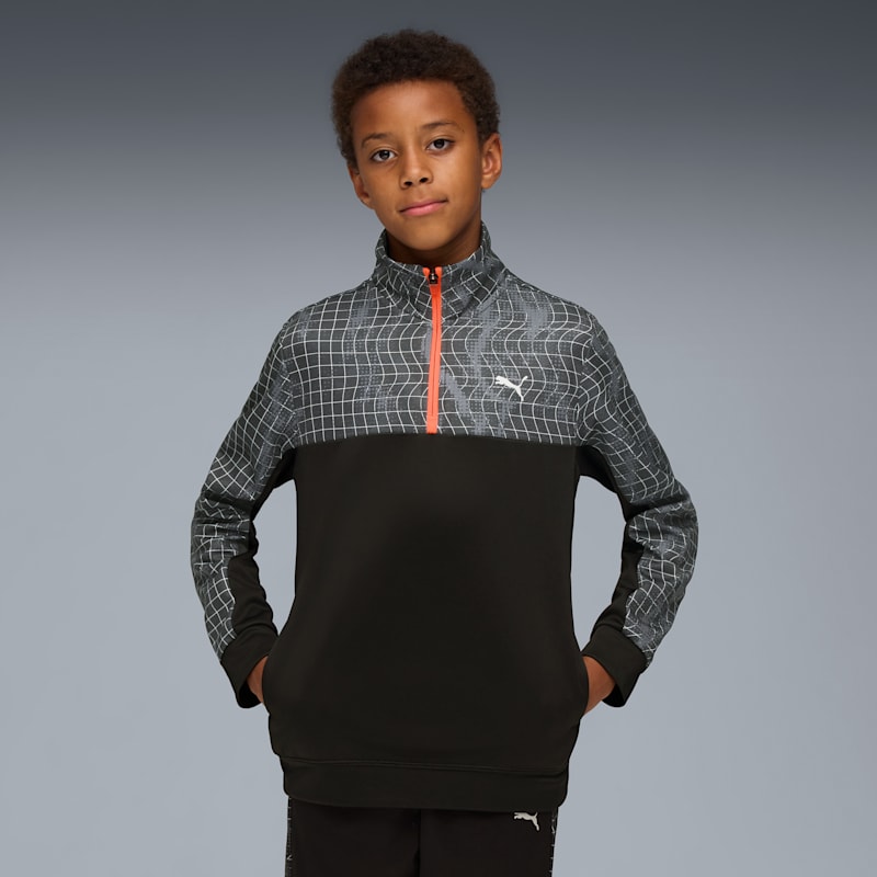 Train All Day Essentials Big Kids' Quarter-Zip Pullover