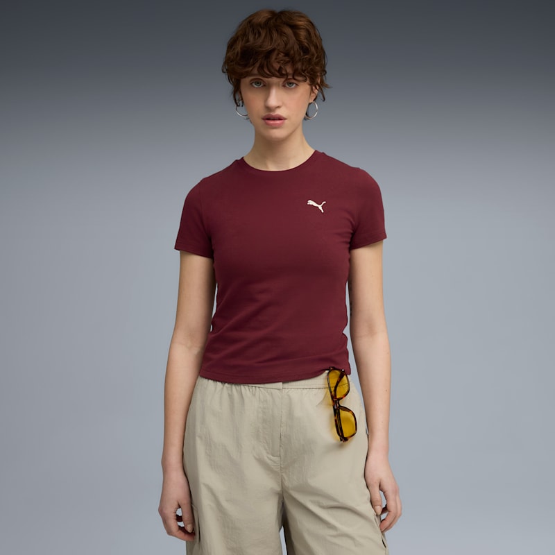 PUMA Wardrobe Essentials Women's Slim Tee - Image 4