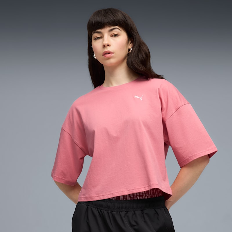 PUMA Wardrobe Essentials Women's Oversized Short Tee - Image 4