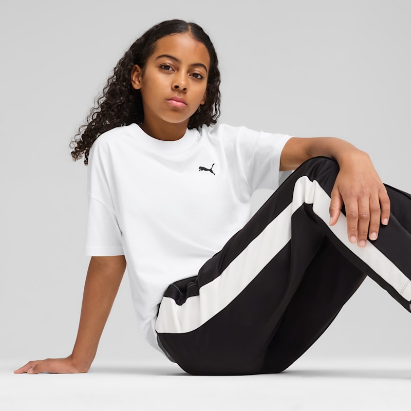 PUMA Wardrobe Essentials Big Kids' Relaxed Tee - Image 2