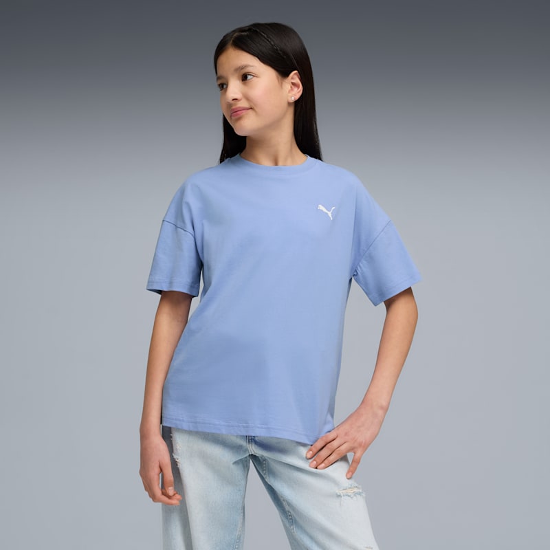 PUMA Wardrobe Essentials Big Kids' Relaxed Tee - Image 3