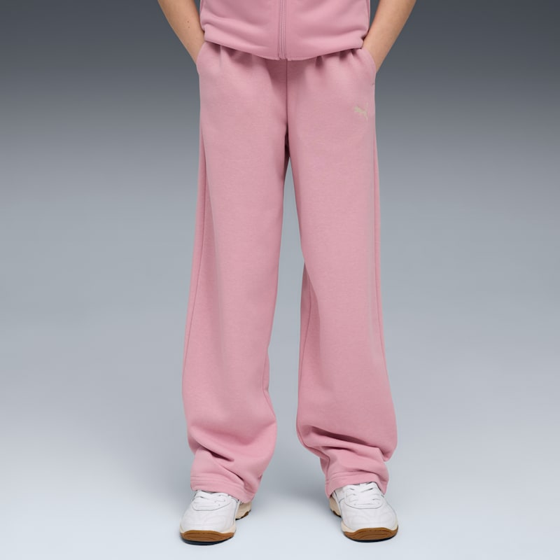 PUMA Wardrobe Essentials Big Kids' Wide Sweatpants - Image 3