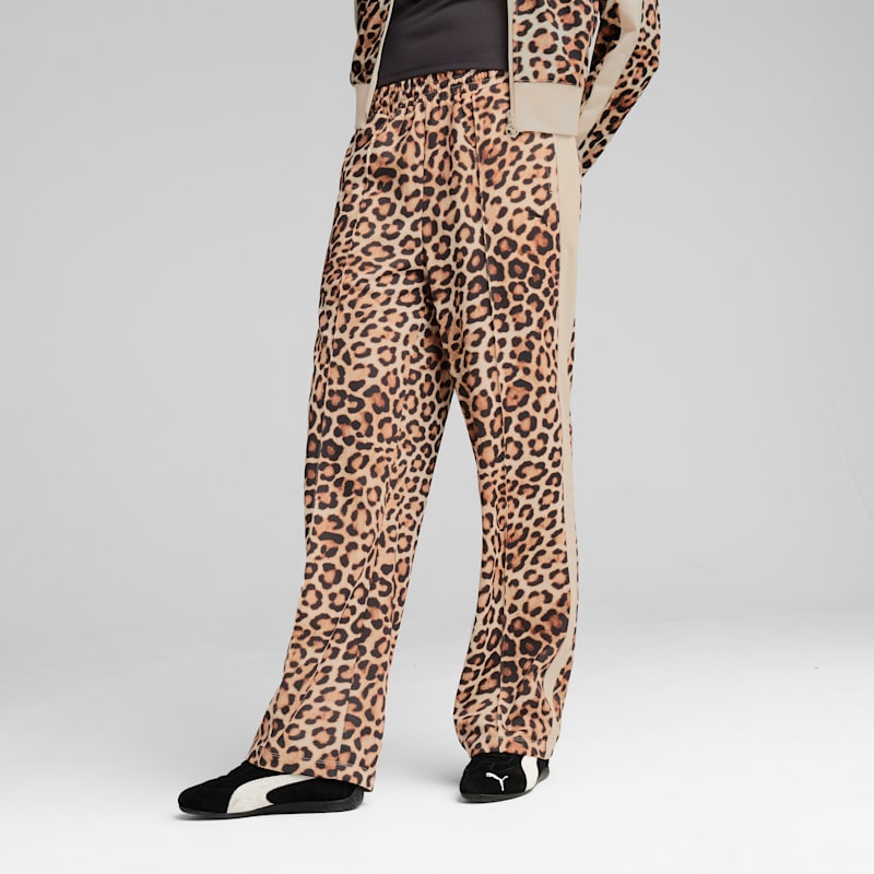 T7 Leopard Luxe Women's Animal Print Straight Sweatpants - Image 2