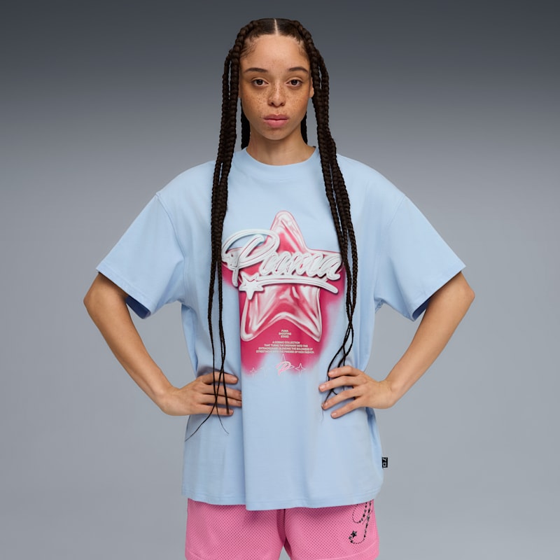 Shooting Stars Basketball Star Graphic Tee