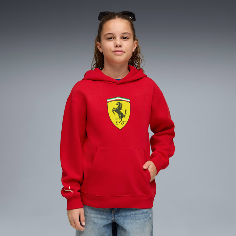 Scuderia Ferrari Big Kids' Colored Shield Hoodie - Image 2
