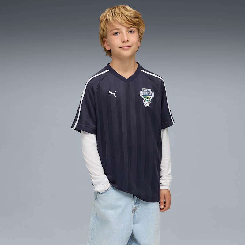 Super PUMA T7 Big Kids' Relaxed Jersey - Image 2