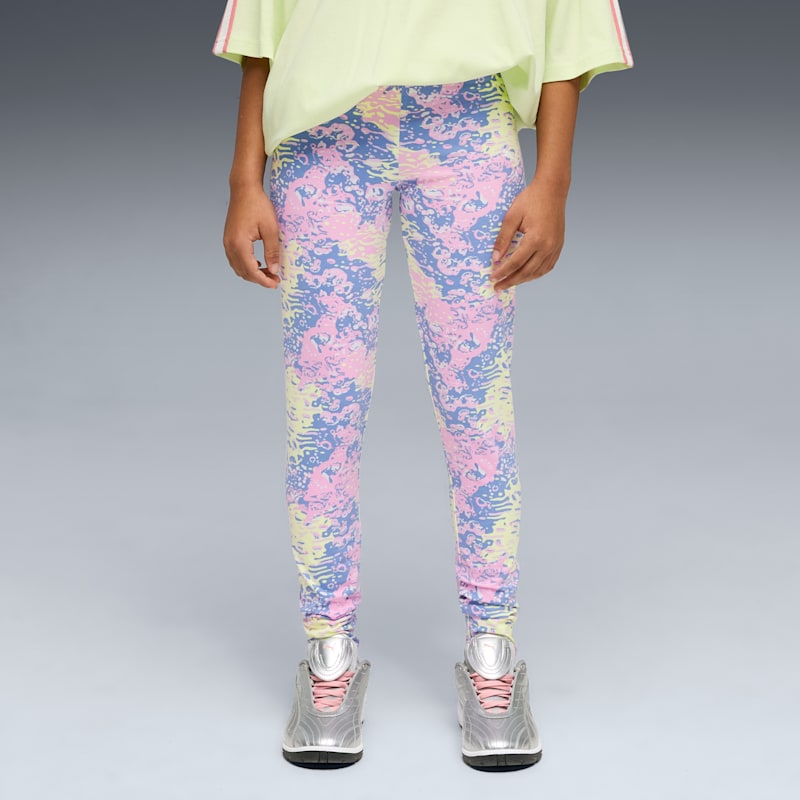 Luminous Cloud Big Kids' Patterned High Waist Leggings