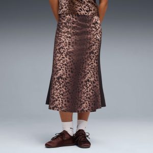 Leopard Luxe Women's T7 Midi Skirt
