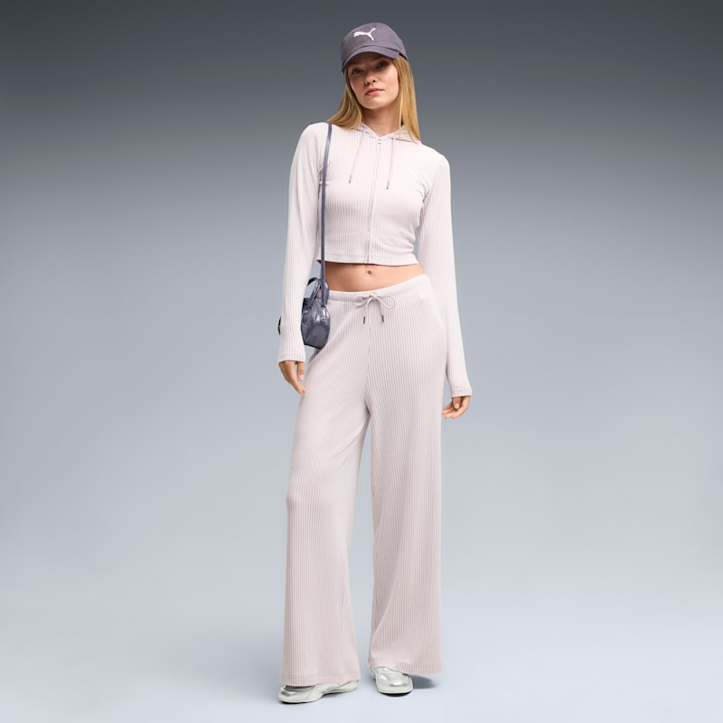 PUMA Essentials Women's Ribbed Wide Leg Pants - Image 2