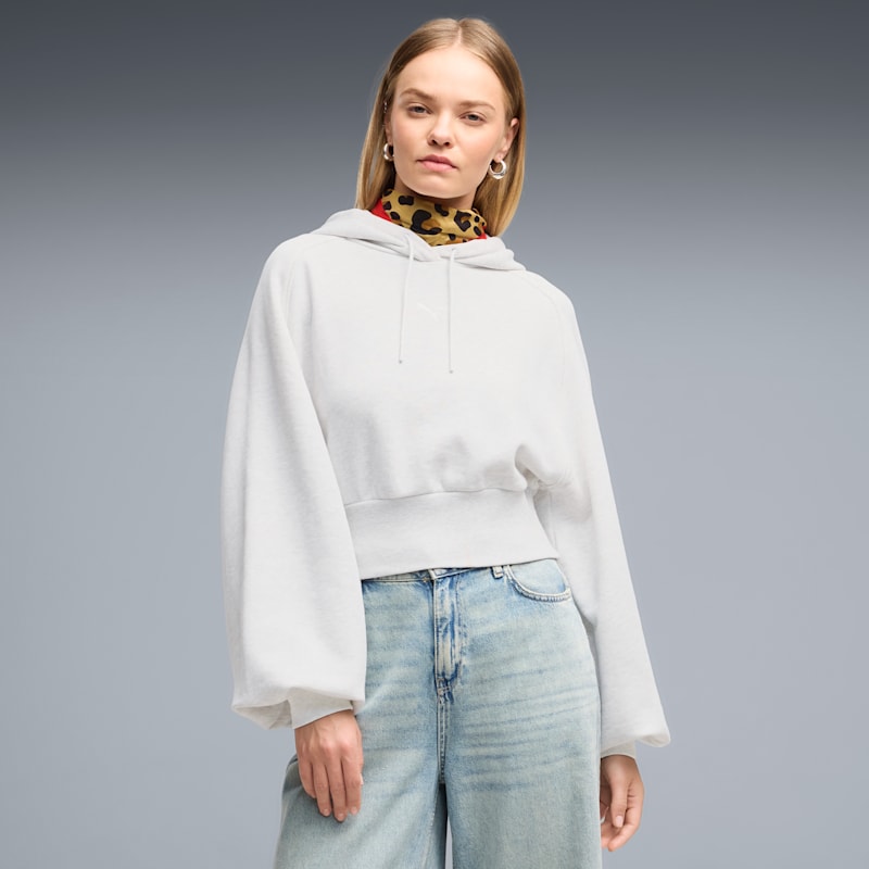 PUMA Essentials Women's Cropped Balloon Sleeve Hoodie - Image 2