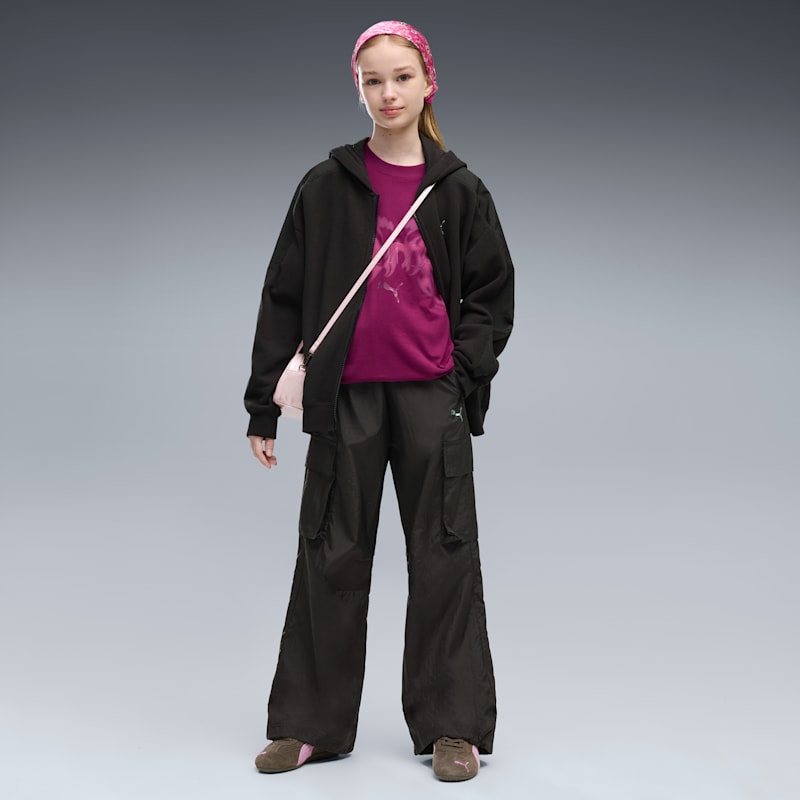 Midnight Shadow Big Kids' Relaxed Cargo Pants