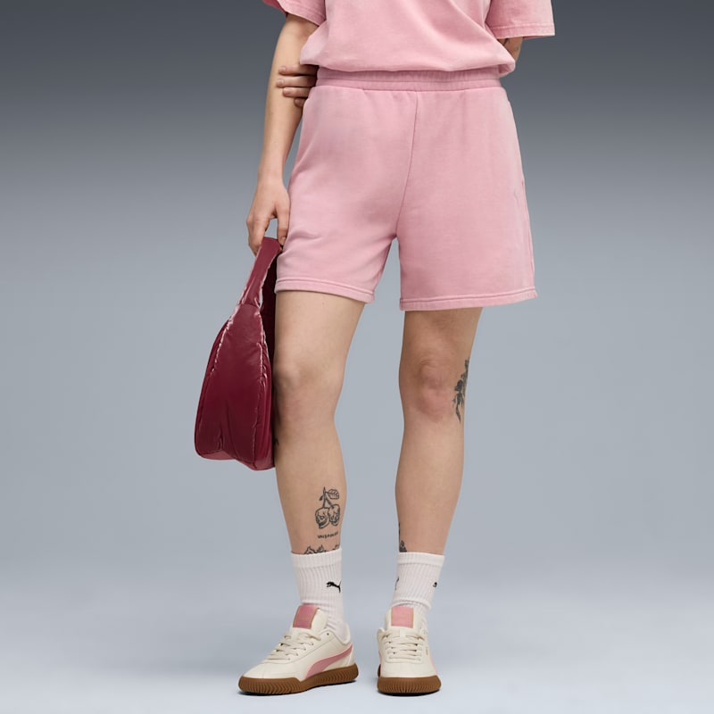 PUMA Elevated Essentials Acid Wash Women's Shorts - Image 2