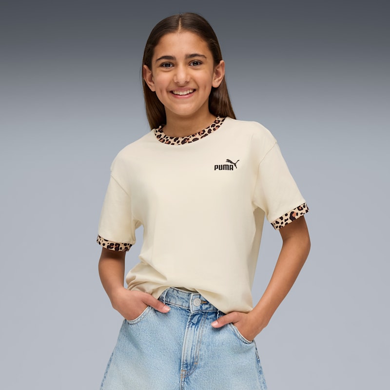 PUMA Essentials Animal Print Big Kids' Tee - Image 2