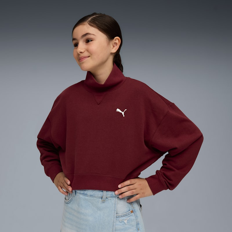 PUMA Wardrobe Essentials Big Kids' Crew Neck Sweatshirt - Image 2