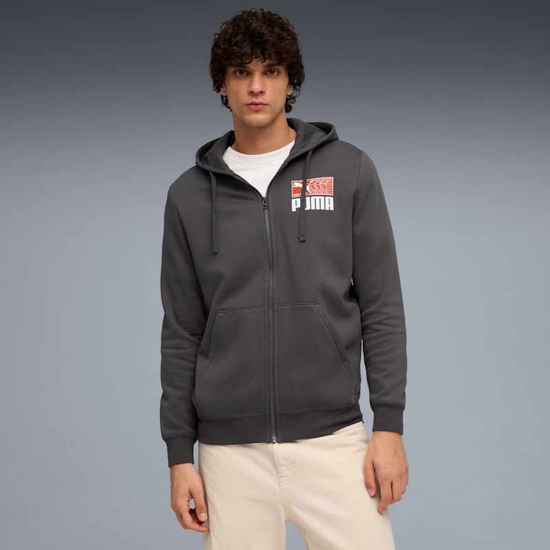 House of Graphics Men's Zip-Up Fleece Hoodie - Image 4