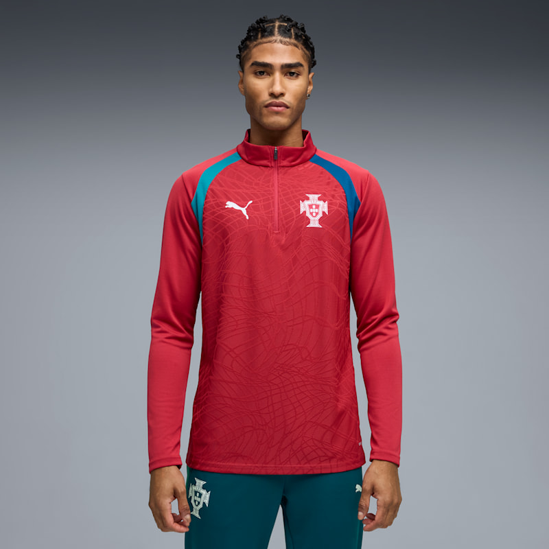 Portugal Men's Quarter-Zip Soccer Top - Image 2