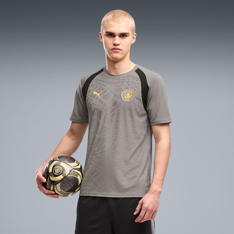 Manchester City Men's Slim Soccer Training Jersey - Image 2