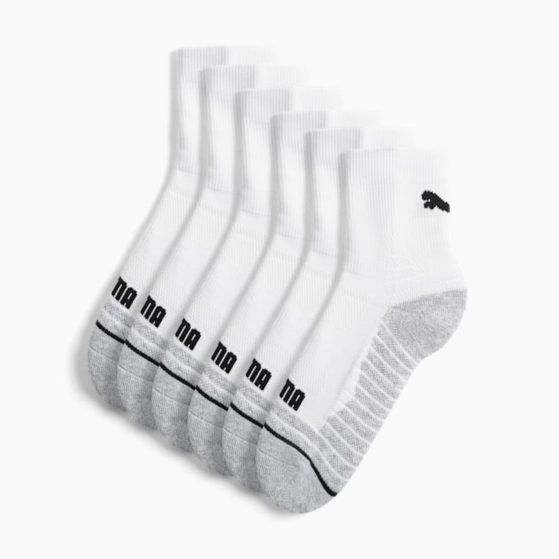 PUMA Big Kids' Half-Terry Low Crew Socks (3 Pairs)
