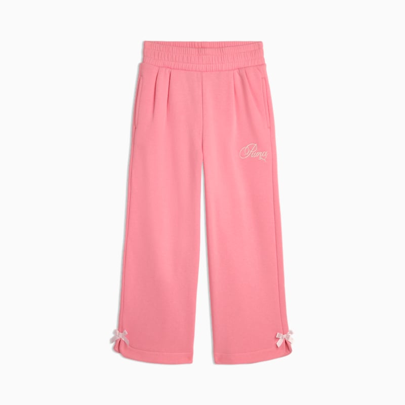 Bow Society Little Kids' Wide Leg Fleece Pants - Image 2