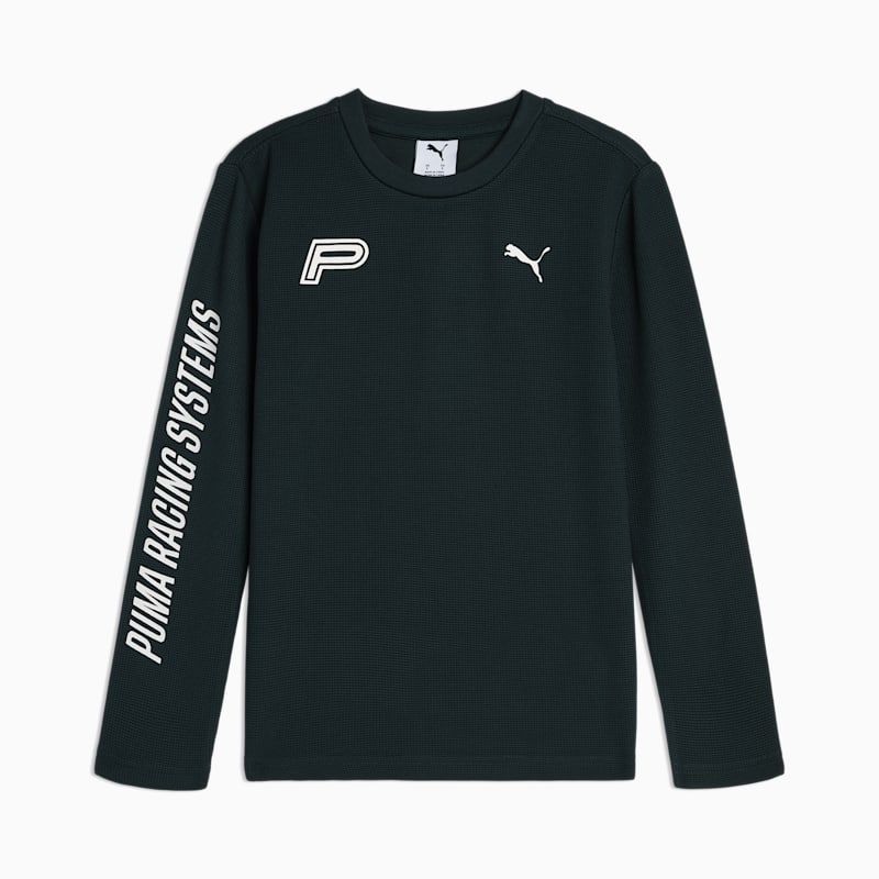 FUTURE.PUMA.ARCHIVE Little Kids' Waffle Knit Long Sleeve Tee