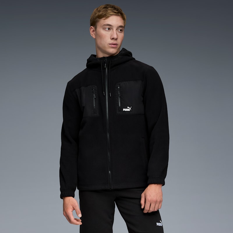 Polar Fleece Men's Hooded Fleece Jacket